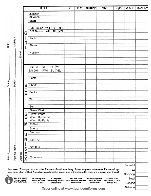 Versatile Printing specialized forms